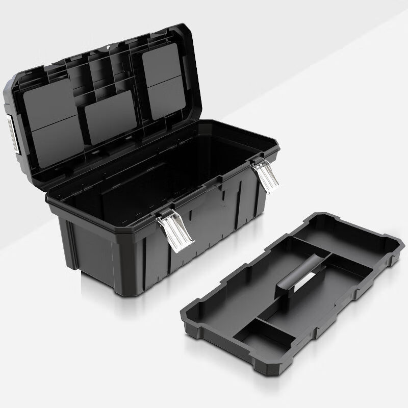 An Junsheng thickened large tool box household multi-functional portable hardware tool box vehicle car repair tool box 13-inch single-layer tool box