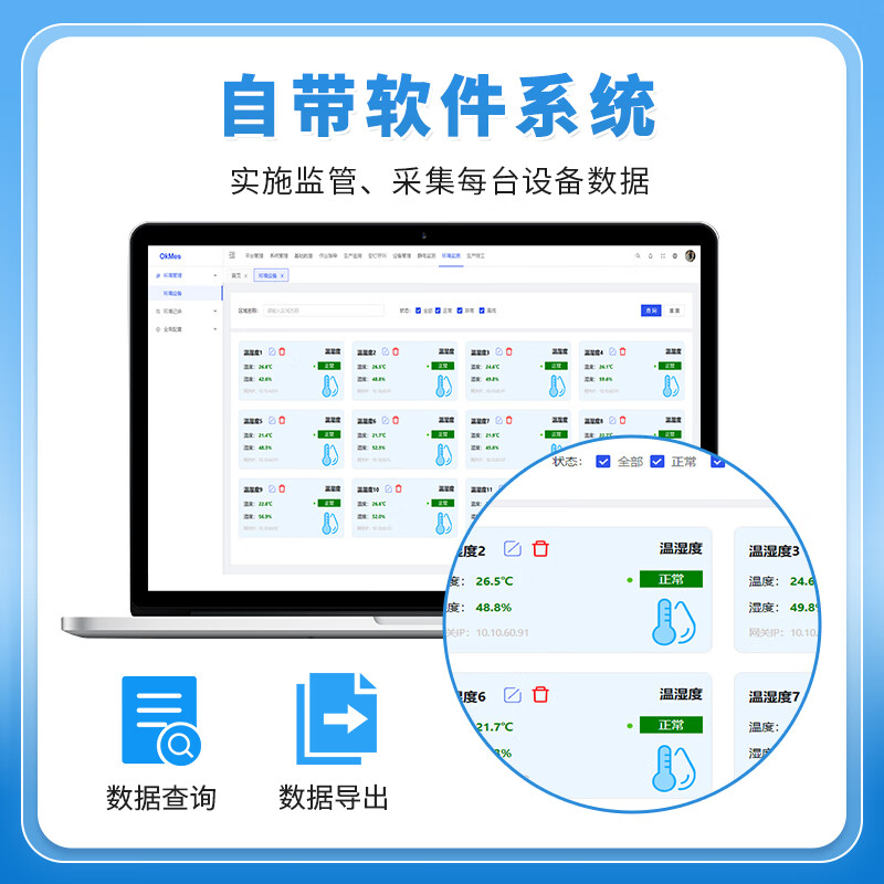 Sunpn Xunpeng factory multi-channel temperature and humidity display PLC dew point pressure difference data collection signage workshop real-time environmental monitoring system customizable solution Customized environmental monitoring signage 4 Inquiry for quotation