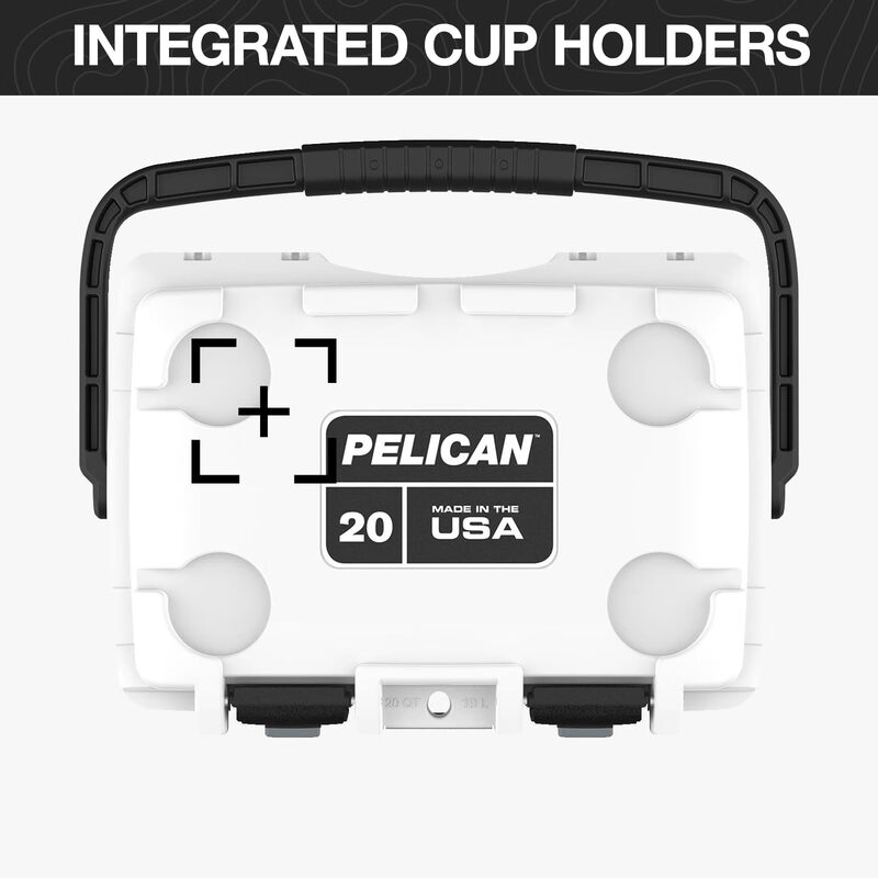 Pelican outdoor portable insulated box 18.9L camping fishing picnic cooler waterproof and durable