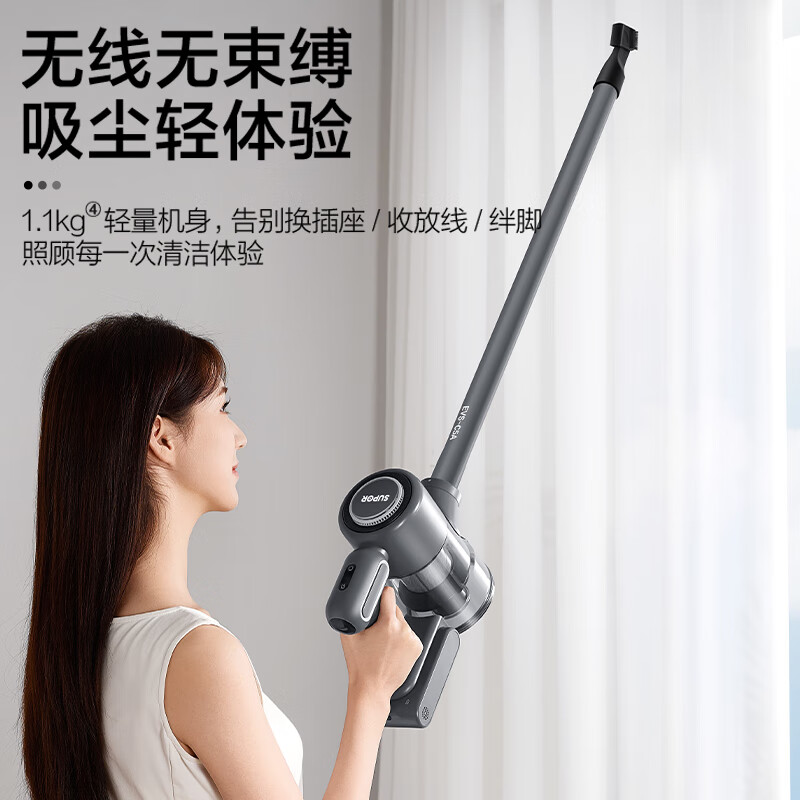 SUPOR Vacuum Cleaner Home Wireless Handheld Lightweight High Suction Sweeper Vacuum Dust Vacuum Carry Dual-Purpose Sofa Carpet Bedroom Pet Cat Dog Hair Portable New EVS-C5A Consult Customer Service for a Better Deal