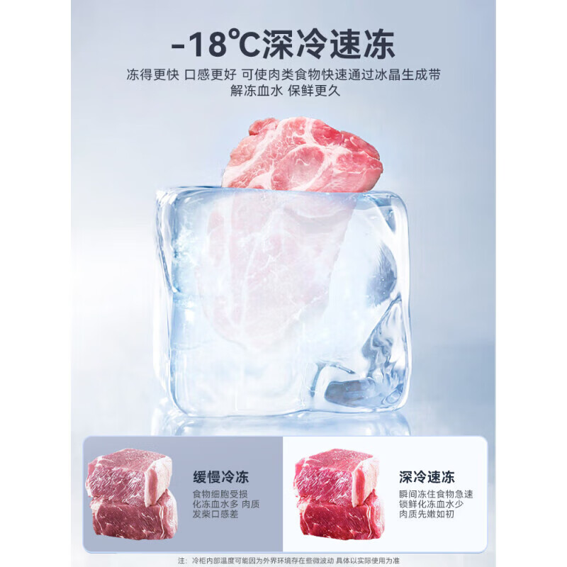 Royalstar small freezer household small frozen fresh-keeping mini refrigerated commercial horizontal freezer single-use breast milk storage cabinet energy saving low noise power saving high cost performance first level energy saving single temperature 58L