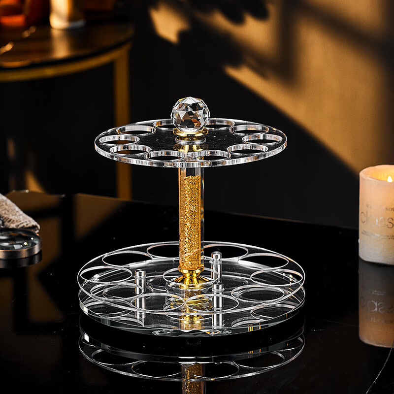 Lucaris creative rotating 10 pots and 10 cups crystal cup holder white wine cup storage upside down rack 6 pots 6 cups wine divider holder without cups Golden Deer cup holder can hold 6 pots 6 cups