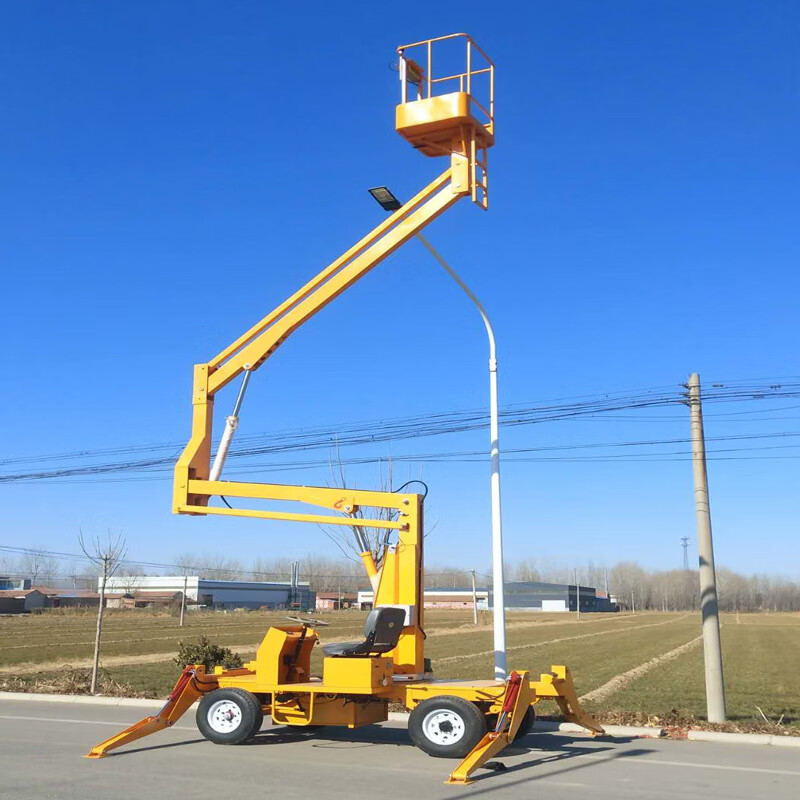 Wen Yijia 10/12/14 meter crank arm lift 16/18/20 meter telescopic arm climbing car mobile lifting platform 10 meter crank arm diesel engine power