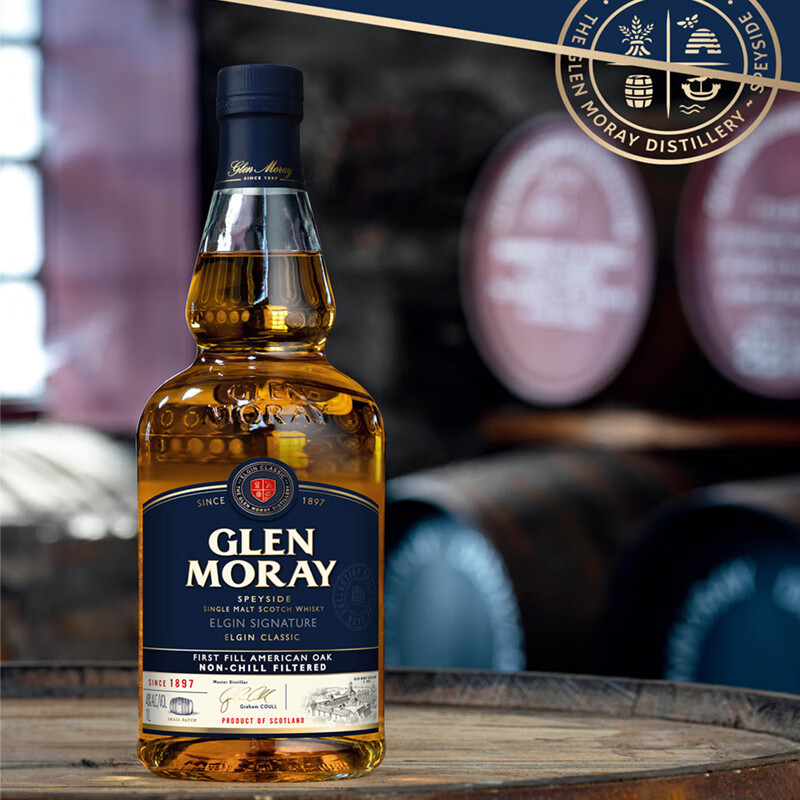 Glen Moray Explorer Classic Scottish Single Malt Whiskey 1000ml 48%