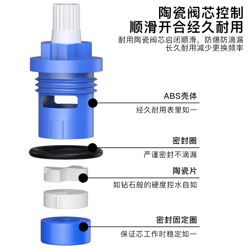 KEGOO faucet washbasin basin hot and cold bathroom bathroom cabinet stainless steel basin faucet K1010