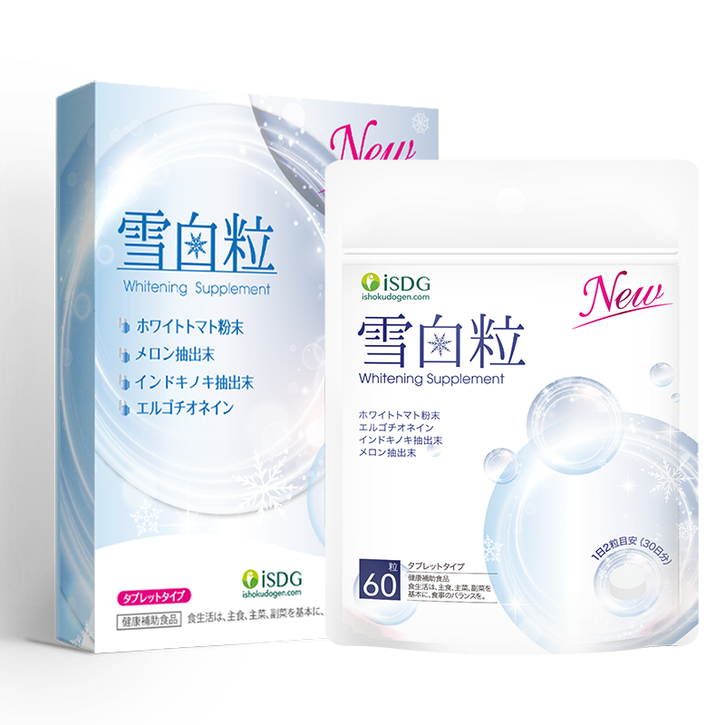 ISDG Snow White Pills 60 capsules/box Collagen Peptide Whitening Niacinamide Water Whitening Tablets Improve Skin Color