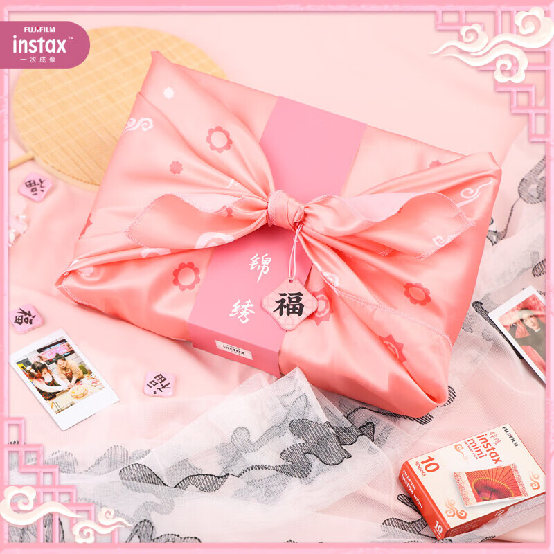 Imaging Fuji instant photo Fuji mini universal lace photo paper suitable for mini11/mini7 photo paper mini12 mini90 photo paper printing paper 3-inch photo paper Jinxiu one-time imaging accessory box containing 10 pieces of photo paper