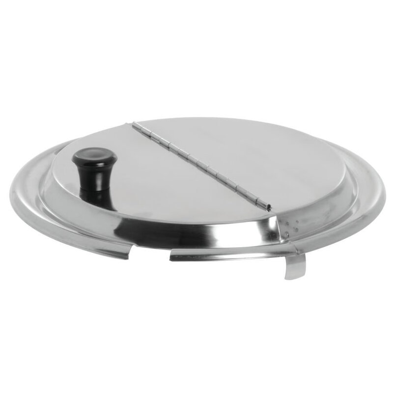 Winco Stainless Steel 7-Quart Hinged Lid Kitchen Professional Food Grade Material Machine Washable