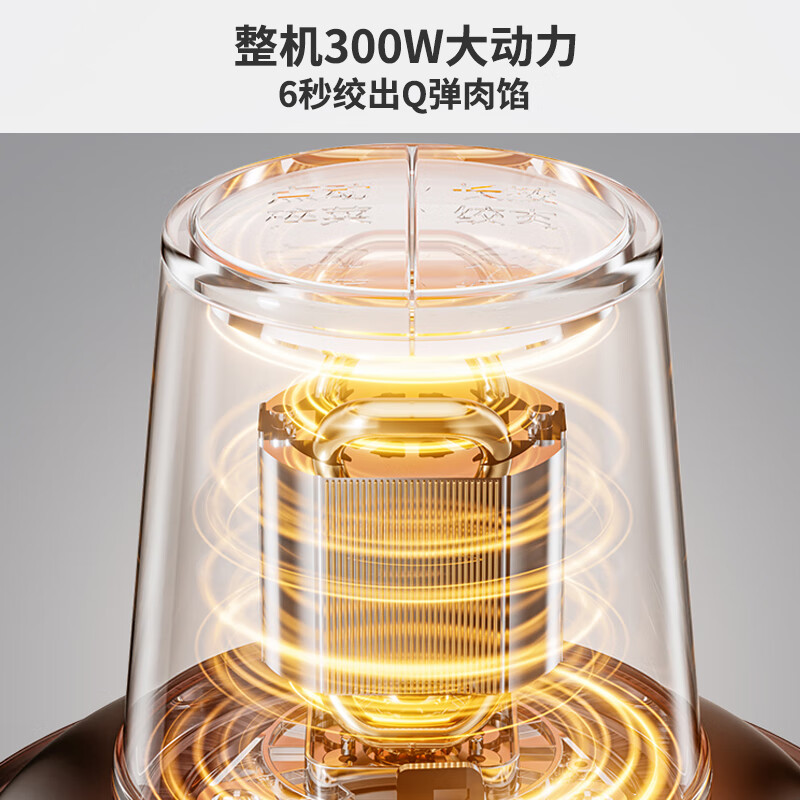 Joyoung Meat Grinder Household Food Complementary Food Machine Baby Stuffing Machine Meat Mincer Multifunctional Cooking Stirring Garlic Beater Electric Meat Grinder 2L S18-LA323