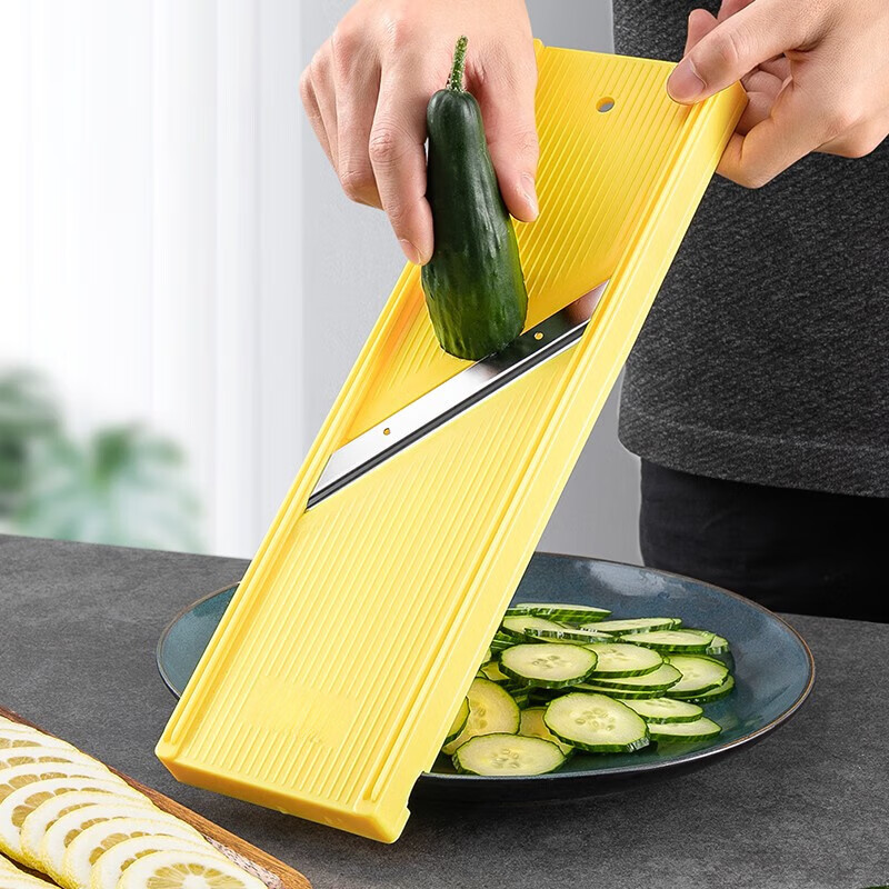 LOCKZI shredder household multifunctional slicing and cutting tool potato shred grater cabbage grating artifact cutting board small (shredded + sliced) hand protector