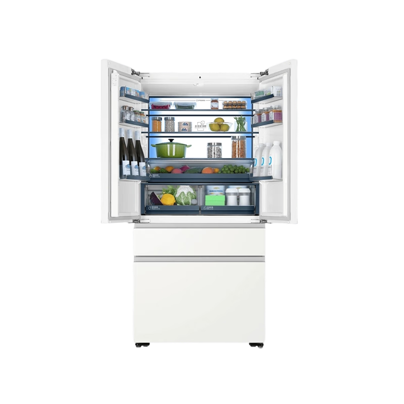 Haier BCD-571/WGHFD2B/D5U1/W4U1 black diamond and Yue Milan zero-embedded cross refrigerator official flag and tail goods quality home appliances 571WGHFD2BW4U1 Yunfubai