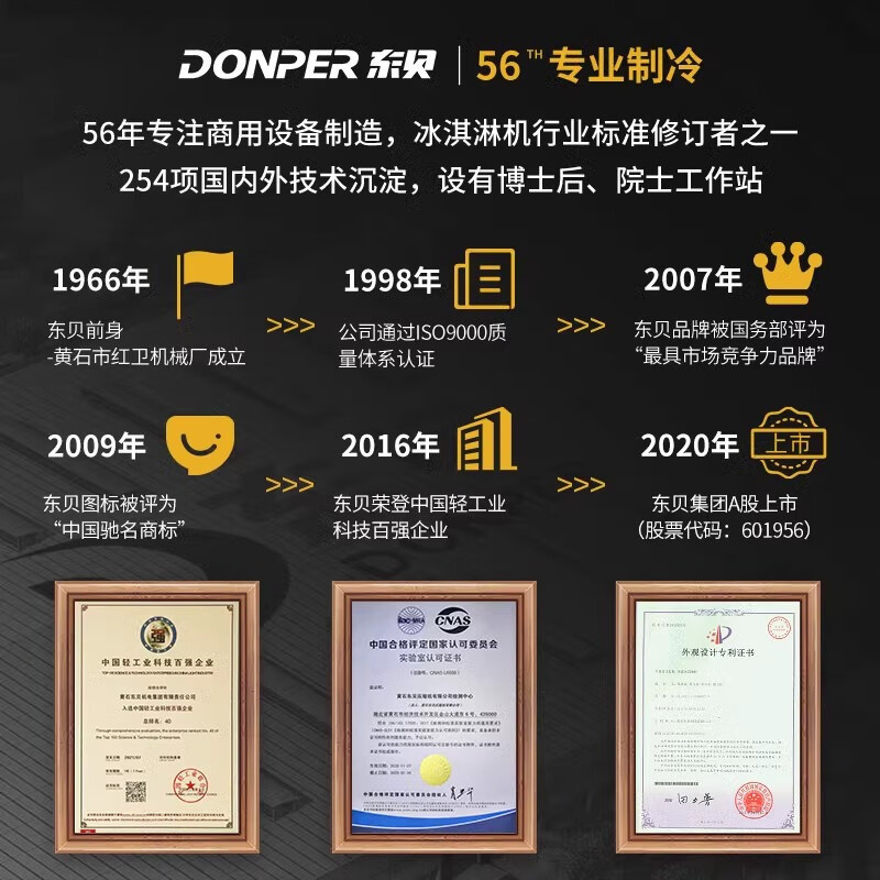 Donper Ice Cream Machine Commercial Soft Ice Cream Machine Cone Machine Fully Automatic Milk Tea Shop Equipment Desktop Ice Cream Machine CKX60MAX