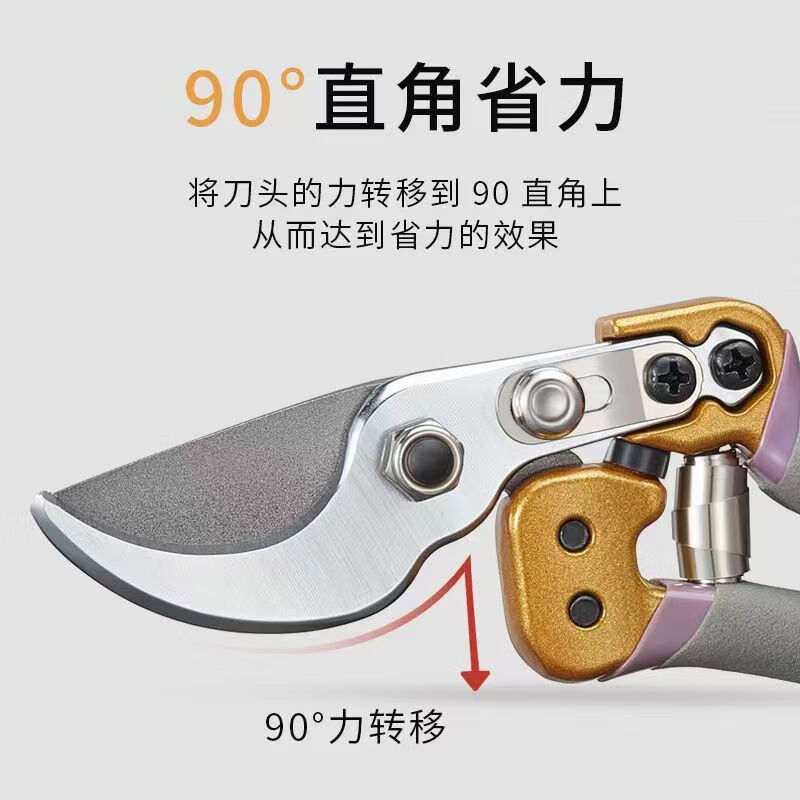 Xulin German brand gardening scissors pruning shears large scissors for cutting branches special pruning branches rough pruning flowers and greening gray