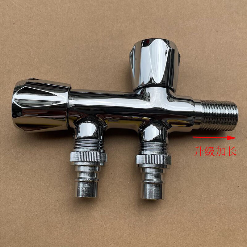 KEDOETY Midea four-point faucet for washing machines, all-copper integrated 4-point faucet, after-sales special four-point thread, extended luxury style four-point thread