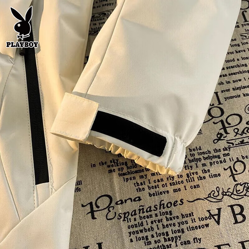 Playboy Brand Genuine Spring and Autumn New Jacket Men's Fashion Hooded Jacket Windbreaker Trendy Windproof Casual Jacket Black Liner Free Single Jacket Spring and Autumn Style XL Recommended 120-135 catties