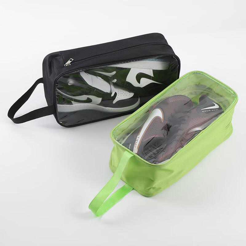 HengTravler transparent shoe box portable waterproof and dustproof portable shoe bag shoe bag home travel Oxford cloth shoe storage bag green