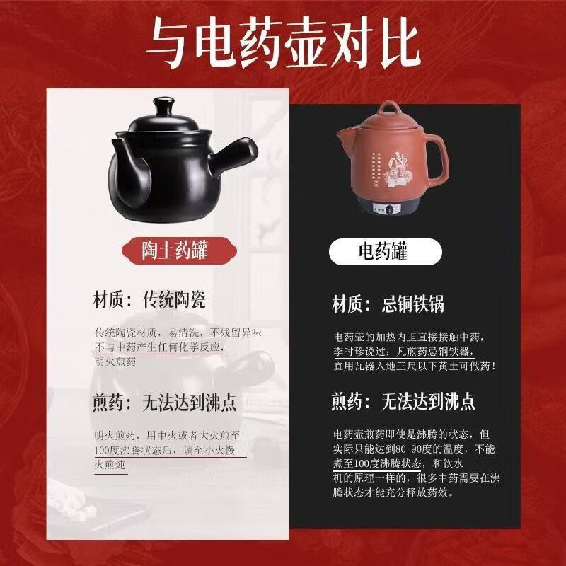 Persson Sister Lian's same style decoction casserole 4L ceramic open flame heat-resistant traditional Chinese medicine pot health pot traditional Chinese medicine cooking jar