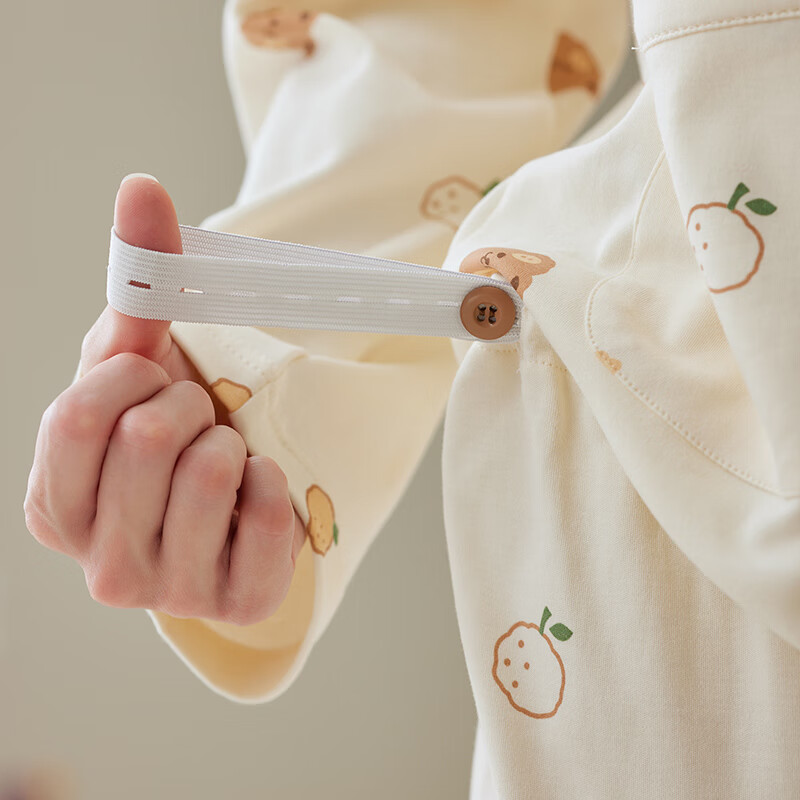 Fenton women's pajamas, confinement clothes, autumn and winter new pure cotton long-sleeved V-neck postpartum breastfeeding maternity large size home clothes set