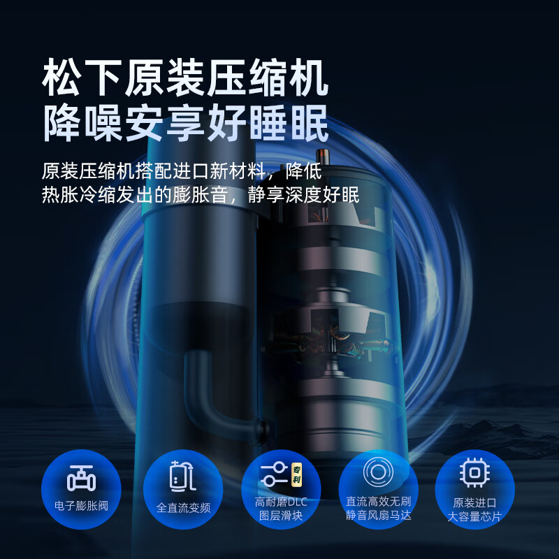 Panasonic air conditioner Yingfeng third generation 1.5 HP new first-level energy efficiency power-saving on-hook variable frequency heating and cooling original compressor copper tube sterilization healthy air CS-ZY35K410Q