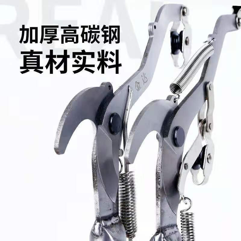 Qinkai high-altitude tree pruning artifact, fruit-picking artifact, longan scissors, high-branch shears, telescopic pole, high-altitude pruning scissors, extended, super labor-saving three-wheel shears (no rope)