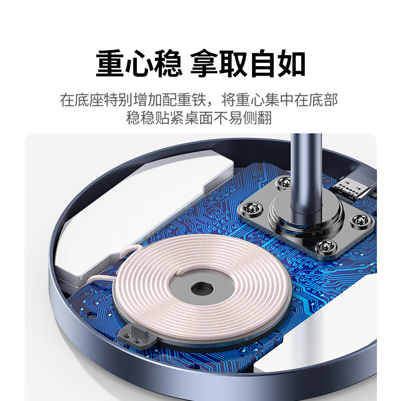 Green Alliance is suitable for Apple wireless charger MagSafe mobile phone fast charging magnetic charging stand two-in-one vertical iPhone17/16/15/14/13ProMax headset universal