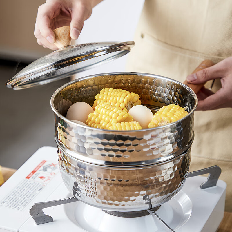 Kanda Japanese snow pan stainless steel small milk pot hot milk pot cooking noodles instant noodle pot baby infant food supplement pot imported soup pot snow pan (including glass lid) 20cm