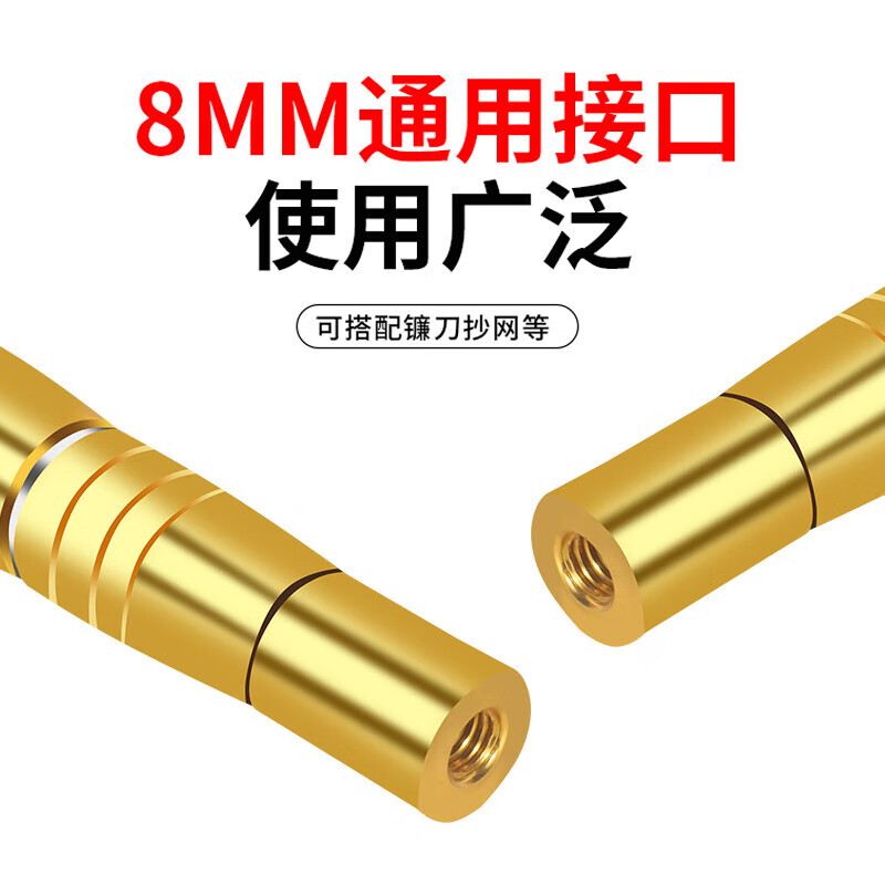 Yanran upgraded high-altitude pruning saw with extended retractable stainless steel pole yellow reinforced 7-meter reinforced pole + saw head + hook + blade + gloves