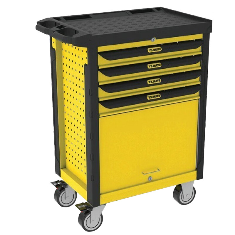 Stanley (STANLEY) Tool Cart Trolley Tool Cabinet Auto Repair Workshop Storage Rack Drawer Tool Storage Cabinet Mobile Workbench 4-Drawer Multi-Function Tool Cart 93-711-23