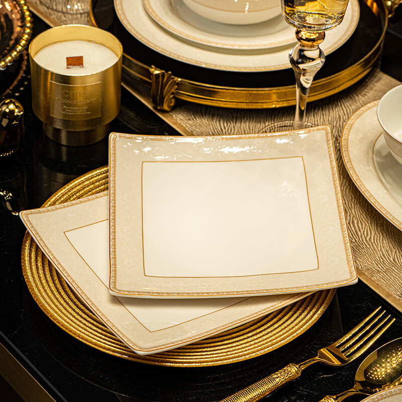 Yunzhihe bowl and plate set, underglaze color tableware set, Jingdezhen ceramic bowl and chopsticks set, new wedding housewarming gift