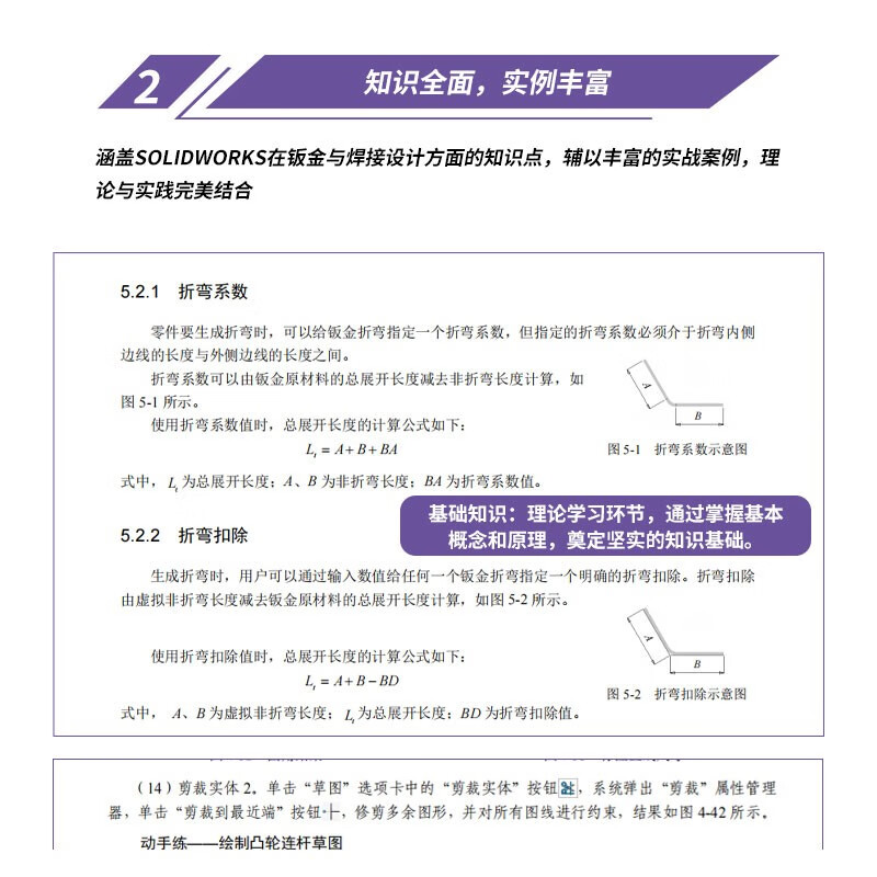 Chinese version of SOLIDWORKS sheet metal and welding design from entry to mastery (practical case version) solidworks tutorial book sheet metal and welding design cad cam cae eda textbook self-study version sketch drawing sheet metal design welding design