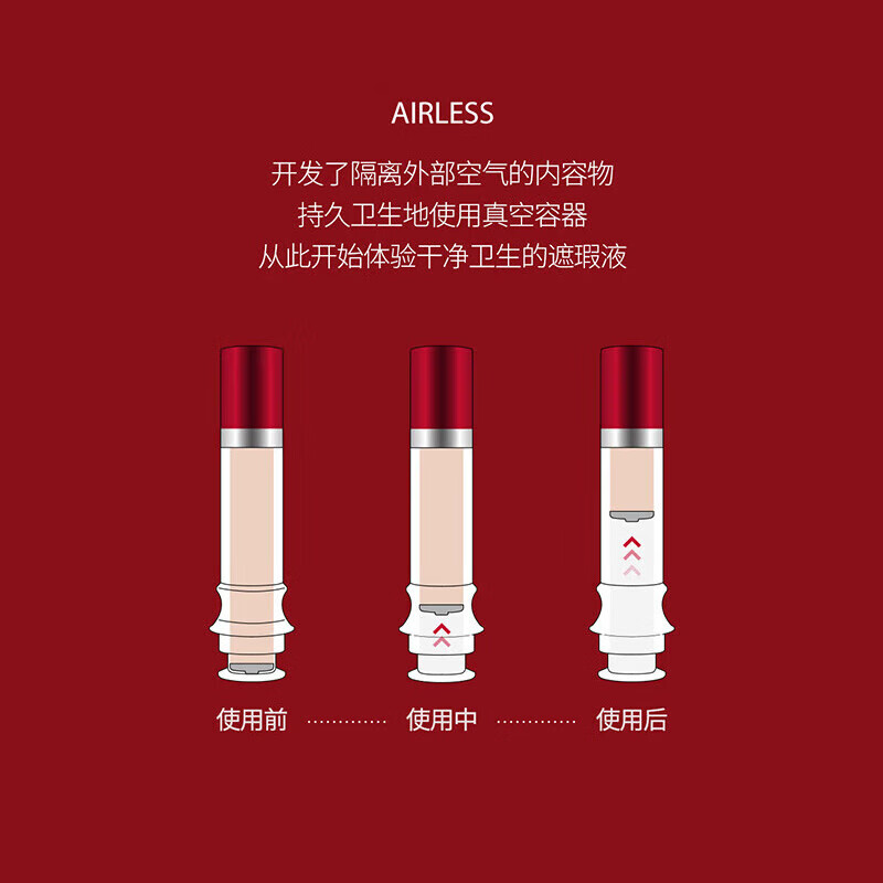 Meteor Qiu Fulade Concealer Upgraded Version 2.0 Covers Spots and Acne Marks Needle Concealer BB Cream Modifies Skin Color #21 Bright Skin Color Gift Box