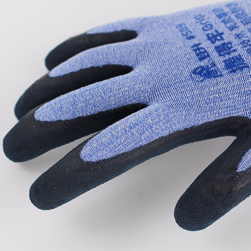 Deng Sheng Hold It Firm #509 Gloves Latex Frosted Wear-Resistant Anti-Slip Labor Protection Gloves 1 Pack (12 Pairs)