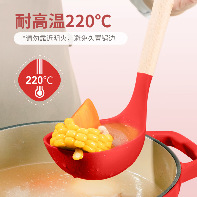 Meilong Meili New Year Gift for Moving to New Home Kitchen Knife Kitchen Utensils and Pots Set Combination Enamel Pot Chinese Red Kitchen Utensils Set 11 Pieces and Above