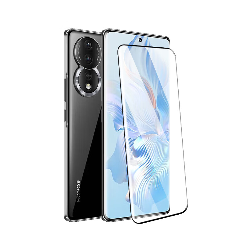 Smorss two-piece hardcover suitable for Honor 80 tempered film honor80 mobile phone film full screen coverage ultra-thin curved glass HD protective film anti-fall anti-fingerprint mobile phone film