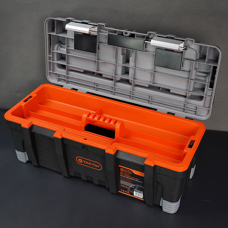Tactix combined tool box 66cm (26in.) exported to Germany large car plastic parts box for home use 320312