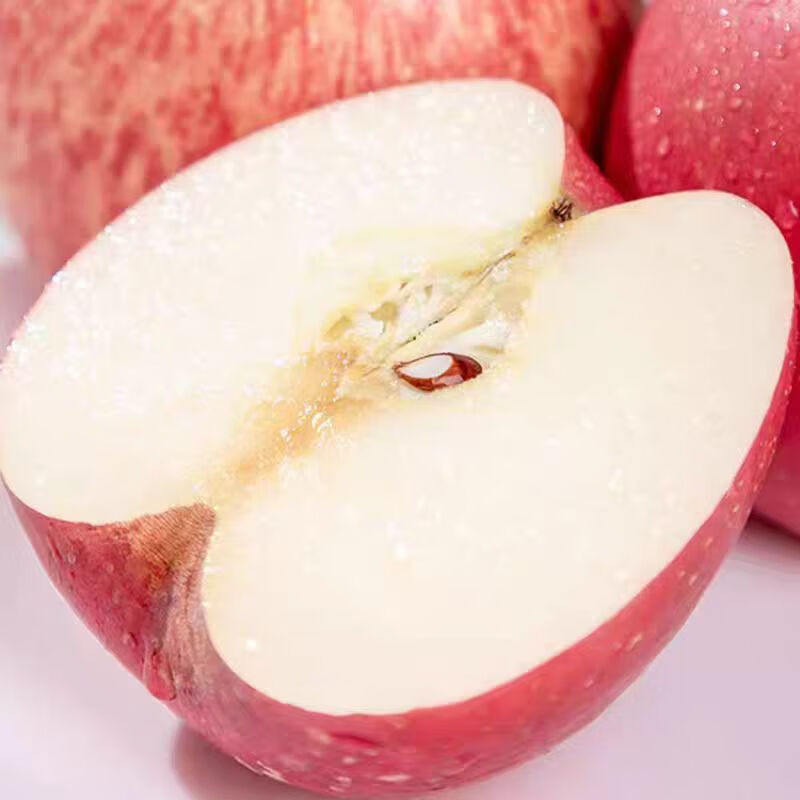 Zhu's Orange Organic Plateau Apple Red Fuji Fresh Fruit High-end Seasonal Apple Whole Box Fresh Gift Box Gift Box 24 Large Fruits for the Family, About 13 Jin in a Box