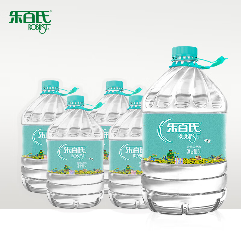 Robust drinking water natural spring water 5L bottled water family sharing size 5L *4 barrels