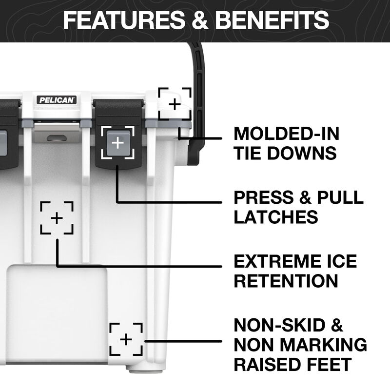 Pelican outdoor portable insulated box 18.9L camping fishing picnic cooler waterproof and durable