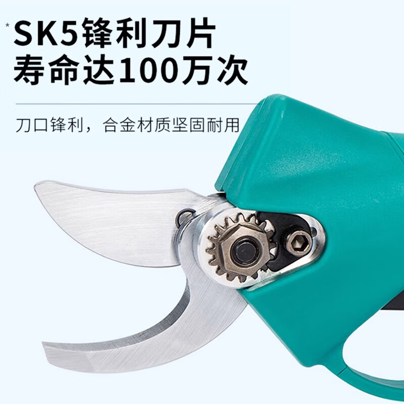 Dayi electric scissors for cutting branches and fruit trees, rechargeable pruning scissors, special lithium battery pruning scissors, garden tools A7-5301 bare metal