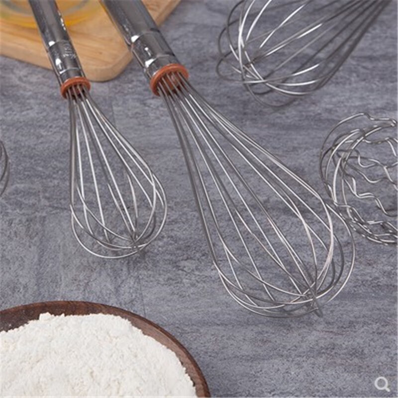 Stainless steel 8 10 inch manual egg beater mixer egg pumping egg cream whipping household baking tools Sanneng SN4884 9 inch