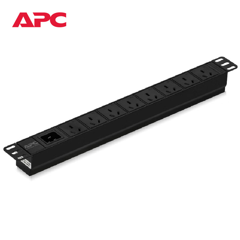 APC Schneider PDU industrial socket strip, cabinet PDU socket, power strip, high power PDU strip EPDU1016B-GB 8-bit 10A national standard jack, with 10A power cord
