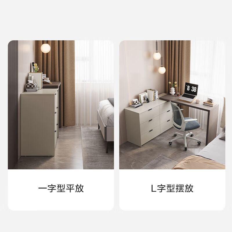 Shujing all solid wood dressing table bedroom cupboard integrated table new dressing cabinet small apartment dressing table stool study table length 80cm dressing cabinet + dressing table