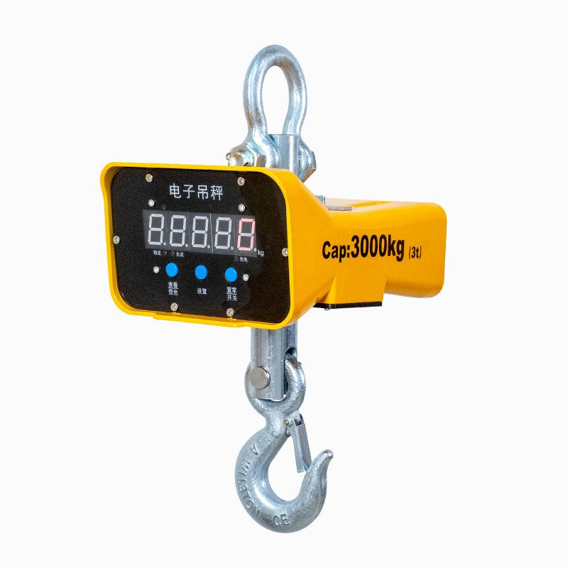 Guisong electronic crane scale 5 tons crane scale 3 tons crane scale 2t3t5t hook scale 10 tons 20 tons printed remote control crane hook scale 2 tons indoor crane scale red/green words can be switched at will
