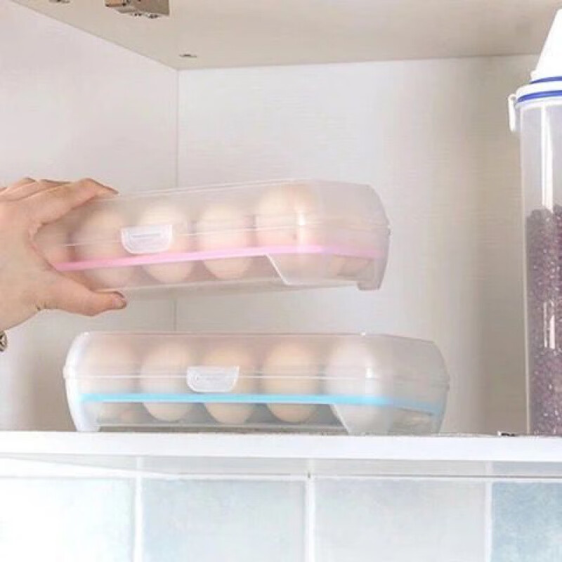 An Junsheng kitchen 60-compartment egg storage box for refrigerator egg crisper multi-layer egg box plastic egg tray egg crisper 14+1 compartment #1 piece/1 layer*