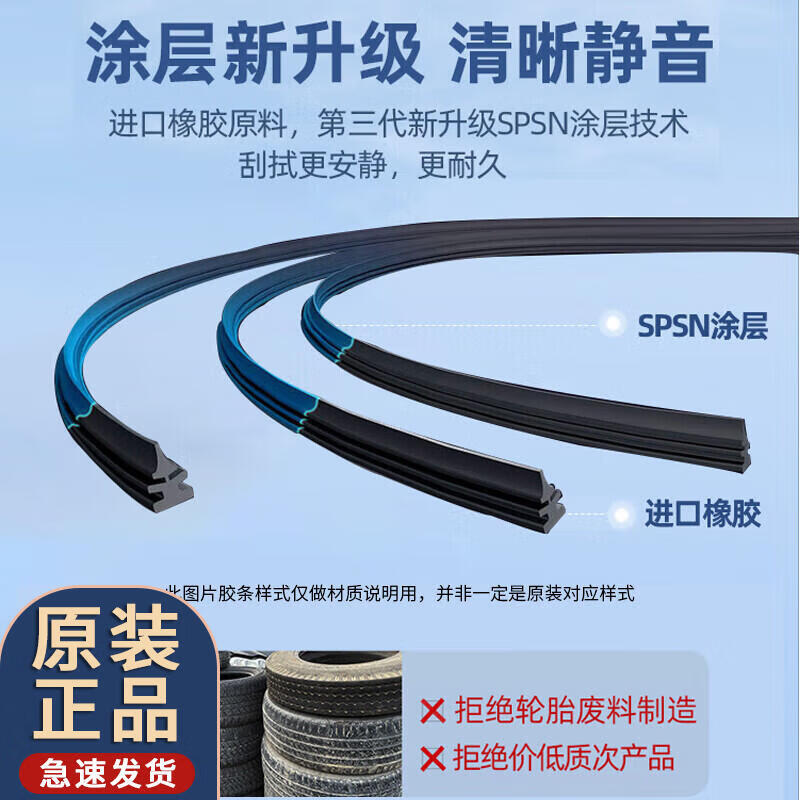 Midoduo Yuxi's new Haval H6 wiper strip Harvard coupe Coolpad 3rd generation sports version boneless front wiper strip, second shot and third shot, Haval H6/21 model (national fashion version)