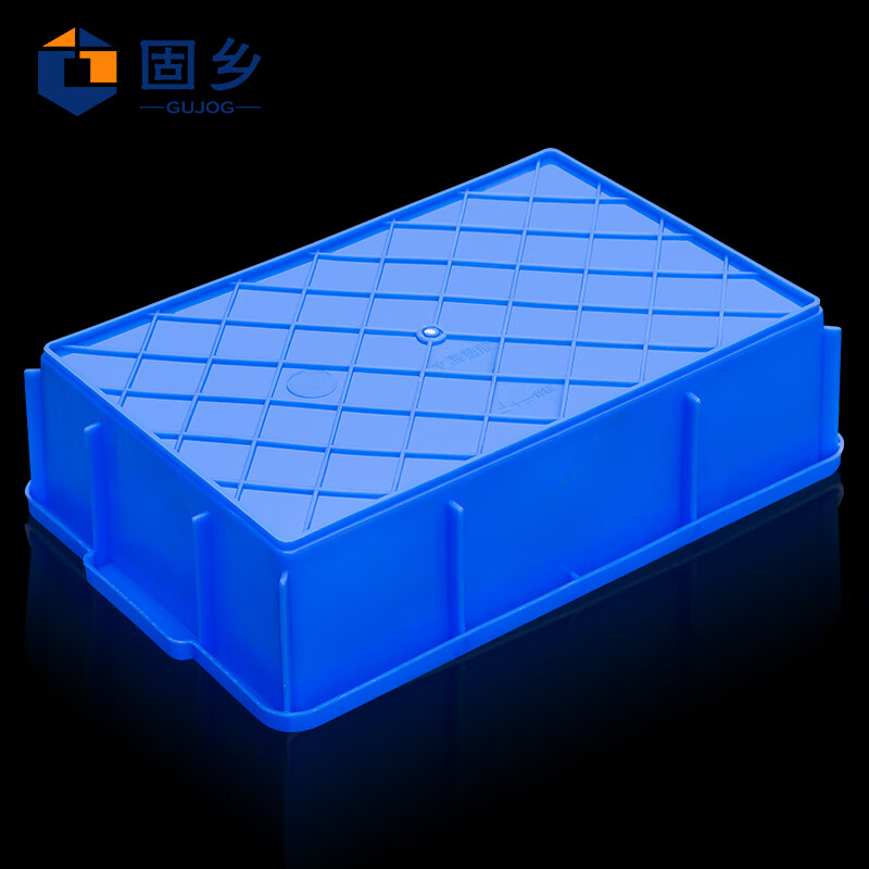 Guxiang Plastic Box Thickened Logistics Turnover Box Parts Material Box Classification Organizing Basket Storage Box Tool Box Storage Box Storage Accessories Box Plastic Basket Rectangular Box Flat Mouth Box Small Square Box Blue No. 6 379*241*99mm