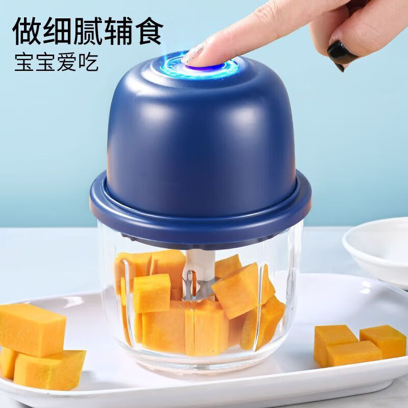 Durable for ten years, German electric garlic masher, garlic grinder, garlic chili kitchen household fully automatic meat grinder, strong power, 1 pack, one-button grinding