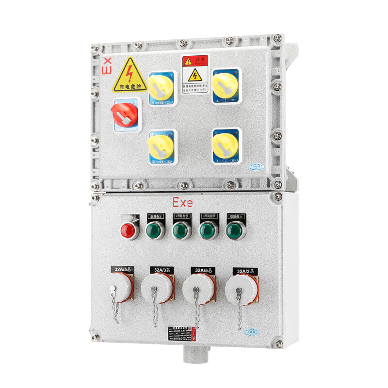 Explosion-proof distribution box, inspection box, control cabinet, lighting, power supply socket box, stainless steel junction box, empty box, switch box, main open + secondary circuit with explosion-proof socket