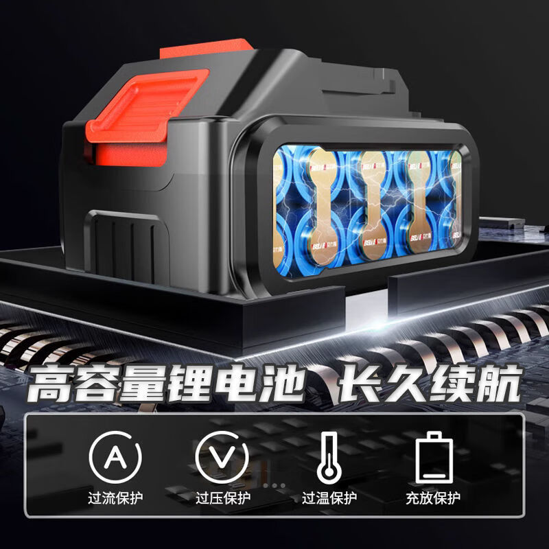 Wuyangbenzong electric scissors for fruit trees rechargeable pruning branches lithium battery gardening scissors pruning tree scissors pruning artifact 6.0 3 batteries + blade telescopic pole