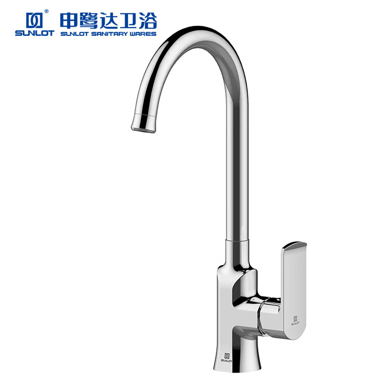Shenluda full copper body kitchen faucet sink basin hot and cold faucet 360 rotatable sink faucet 14125A electroplating